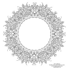 Arte islámico- Tazhib persa estilo shamse (sol)-11