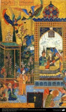 Miniatura persa - tomado del libro “Maznawi Yamshid wa Jorshid” - del Poeta persa Salman Sawoyi (siglo XVI) - 10