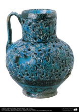 Vasija con caligrafía y esfinges– cerámica islámica –  Irán- 1215 dC. (4)