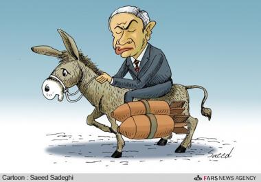 Avendo scarsità dei fondi,Netaniahu ha annullato il suo viaggio per partecipare nel funerale di Mandella (Caricatura)  