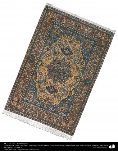 Persian carpet made in the city of Isfahan - in 1921