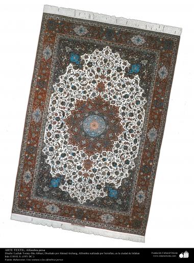 Persisches Teppich - Der berühmte -  hergestellt in der Stadt Isfahan – Iran in 1951 - Islamische Kunst - Kunsthandwerk - Textilkunst - persische Teppiche