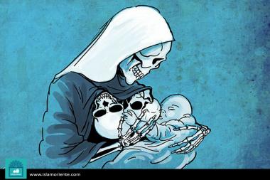 The Maternal love (caricature)
