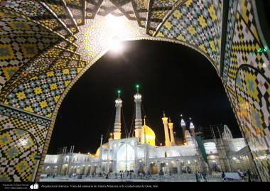 Architettura islamica-Una vista di cupola del santuario di Fatima Masuma-Città santa di Qom-88