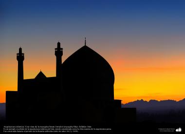 Arquitectura islámica- Una vista de la mezquita Imam Jomeini (mezquita Sha) -Isfahán- Irán-6