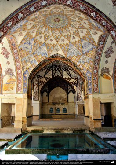 Islamic Arquitechture- a partial View of garden Fin o Bagh-e Fin-Kashan-IranA historic persian garden- 221