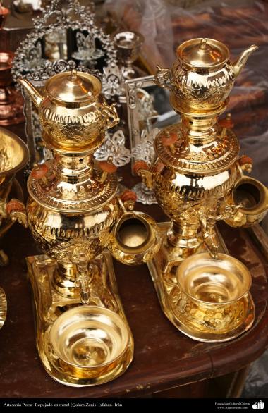 Иранское искусство - Гравировка металла, &quot;Галам Зани&quot; (тиснение) - Посуда и декоративные вещи - 62
