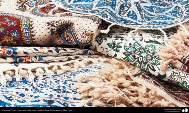 Persian handicrafts- traditional stamped on cloth (Chape Qalamkar) - 1