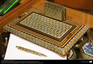 Arte islamica-Artigianato-Khatam Kari-Gli oggetto ornamentali d&#039;intarsio-Isfahan(Iran)-84