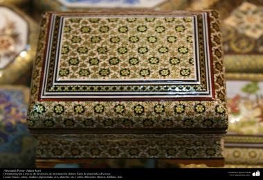 Artesanato Persa - Caixinha ornamentada Khatam Kari (marchetaria e ornamentação de objetos), Isfahan, Irã - 22