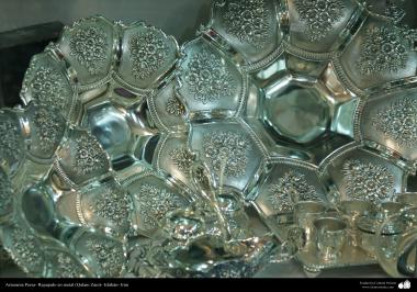 Persisches Kunsthandwerk - eingraviert in Metal (Qalam Zani) - 20 - Foto