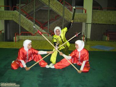 Atletas iraníes de Wushu-muslim woman - 156