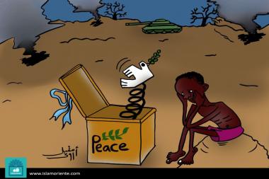 کمک های انسان دوستانه (کاریکاتور)