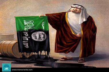 کارٹون - سعودی عرب کے تیل سے داعش کی مدد