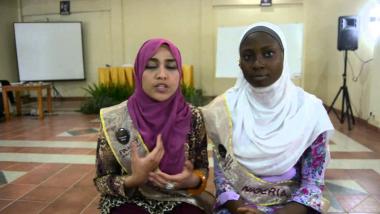 La donna musulmana-La gara della bellezza in Indonesia