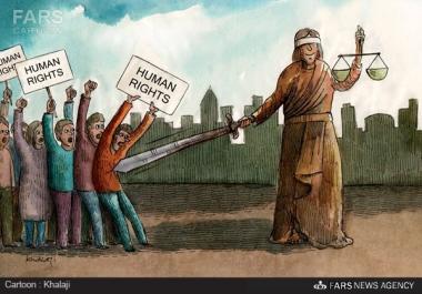 Caricatura - Direitos humanos 