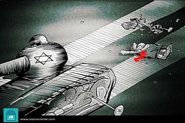 The passage of Israel (caricature)