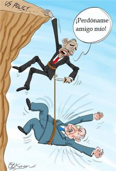 Fracaso diplomático del régimen de Israel (Caricatura)