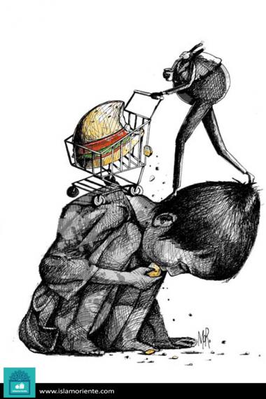 شانه و گرسنگی (کاریکاتور)
