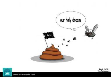 ISIL sogno di terroristi (Caricatura)