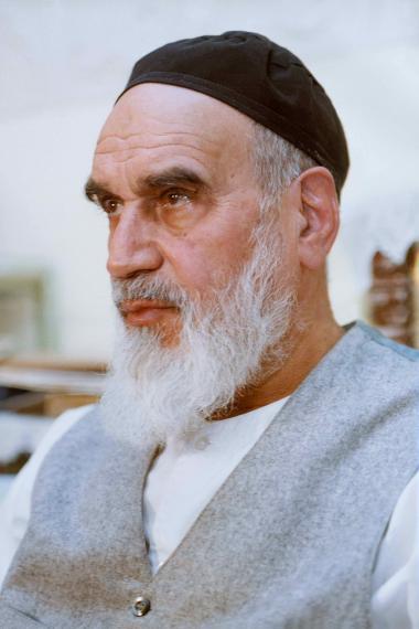 Imam Khomeini in seinem Heim