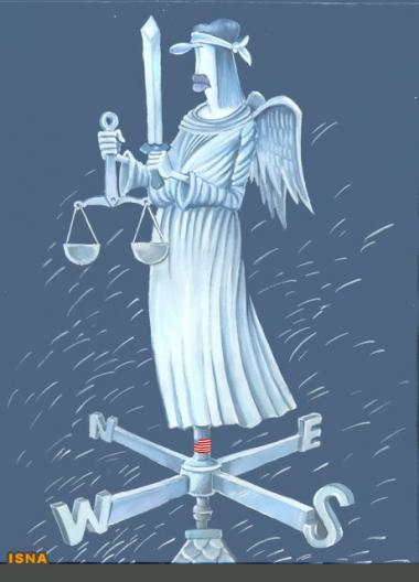 American justice (caricature)