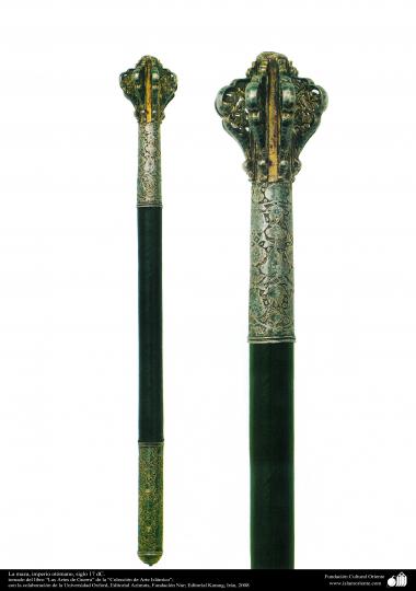 ادوات القديمة للحرب والزخرفية - صولجان المزينة العتيقة - الإمبراطورية العثمانية في القرن 17 میلادی.