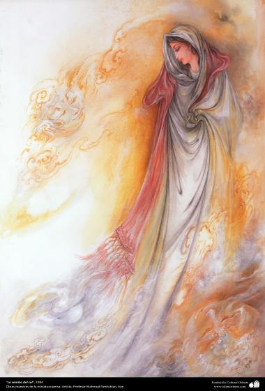 イスラム美術（マフムード・ファルシチアン画家のミニチュア傑作＿「太陽の微笑」（１９８４年）
