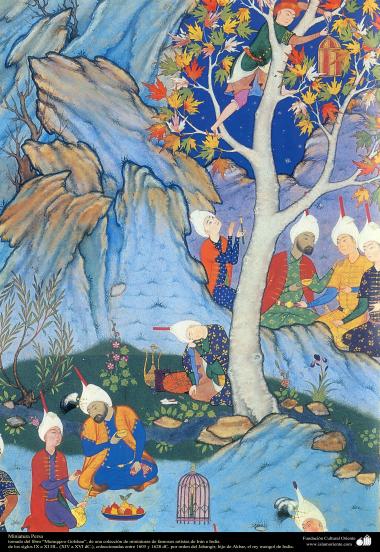 Miniatura Persa- miniatura del libro “Muraqqa-e Golshan” - 1605 y 1628 dC. (4)
