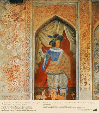 Miniatura em mural do Chehel Sotum (Palácio dos quarenta pilares) da cidade de Isfahan, Irã - 27