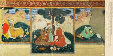 Miniature on Persian Mural - Chehel Sutun (Palace of the 40 pilllars in Isafahan) - 3