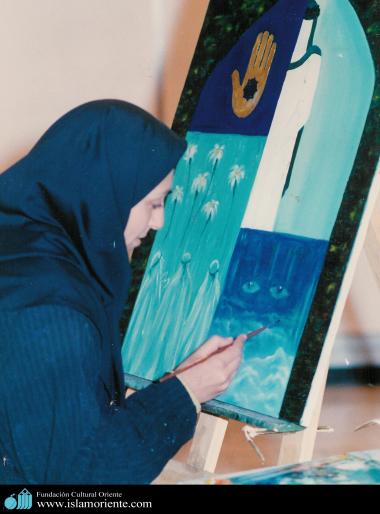 Mulher muçulmana e a arte - 4