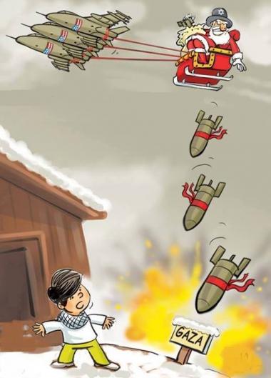 Natale in Palestina (caricatura)