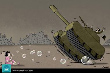 لا للحرب (كاريكاتير)