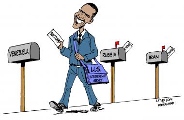 کارٹون - اوباما کی پابندی