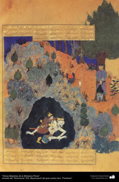 Obras-primas da miniatura persa  - extraído do épico Persa Shahname obra do grande poeta Ferdowsi (Ed. Baysanqiri) - 6