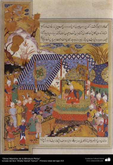 Obras-primas da Miniatura Persa - extraído do livro Zafar Name Teimuri - Primeira metade do século XVI - 1
