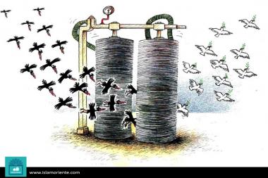 Pionniers de la paix d&#039;aujourd&#039;hui (caricature)‎
