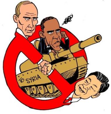 معارضة القوية روسيا و صين لأي عمل الجندی ضد سوريا