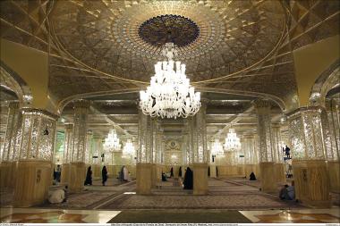 المعماریة الإسلامية - رواق دارالحجه - منظر من الضريح المقدس للإمام الرضا (ع) - قدس رضوي في المدينة المقدسة مشهد، إيران -  78