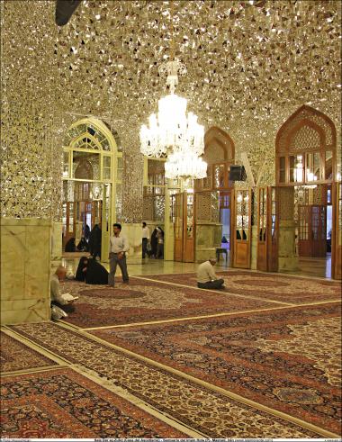 Lindo trabalho de decoração e arquitetura da Sala Dar az-Zuhd (Casa do ascetismo) Santuário do Imam Rida (AS) - Mashad Irã