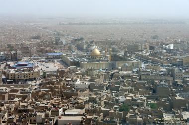 Vista aérea do Santuário do Imam Ali (AS)na Sagrada Najaf, Iraque - 4