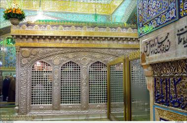 Святые места ислама – Исламская архитектура – Фасад могилы святого храма Имама Резы (мир ему) – Кудс Разави в святом городе Мешхеда , Иран - 38