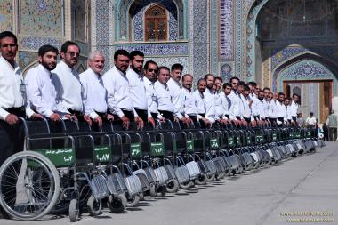 Funcionários que se dedicam aos peregrinos no Santuário do Imam Reda (AS) 