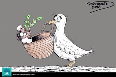 Culture de la paix(Caricature)