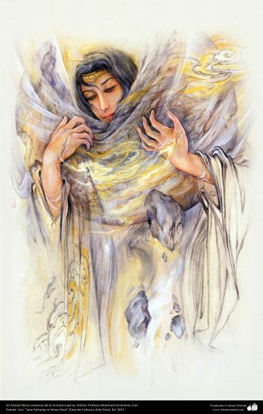 イスラム美術（マフムード・ファルシチアン画家のミニチュア傑作 - 「無題」）-73