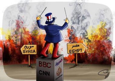 Senza commento...Egitto e Siria (Caricatura)