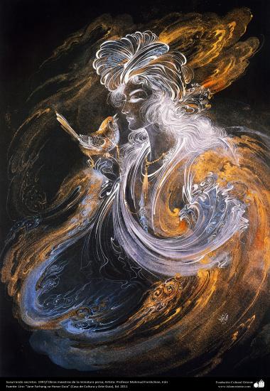 イスラム美術（マフムード・ファルシチアン画家のミニチュア傑作＿「不在の秘密」（１９９７年）