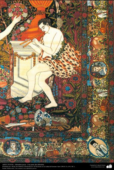 persian carpet made in the city of Kerman - 1911