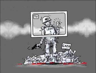 caricaturas - Faixa de Gaza 